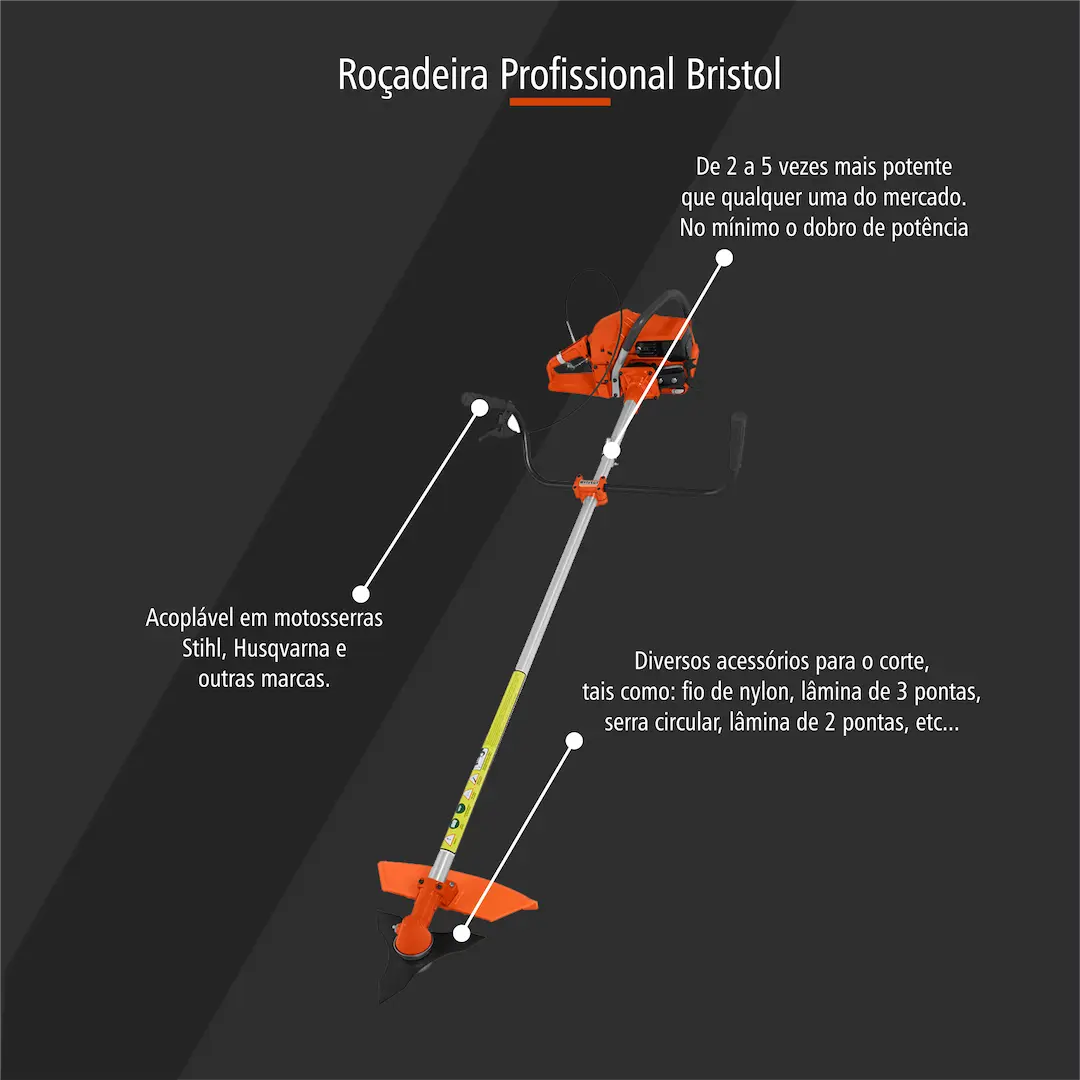 Desbrozadora Bristol para Motosierra
